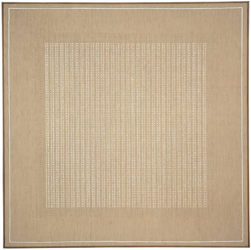 Untitled (Grid painting) by Agnes Martin