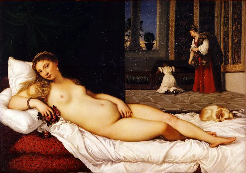 Venus of Urbino by Tiziano Vecellio (Titian)