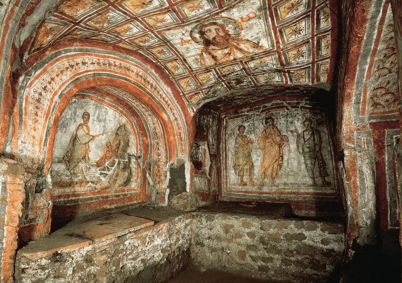 Catacomb frescoes by Unknown (Catacomb Painters)