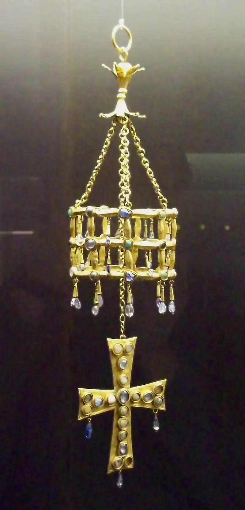 Votive Crown of Recceswinth by Visigothic Court Goldsmiths (anonymous)