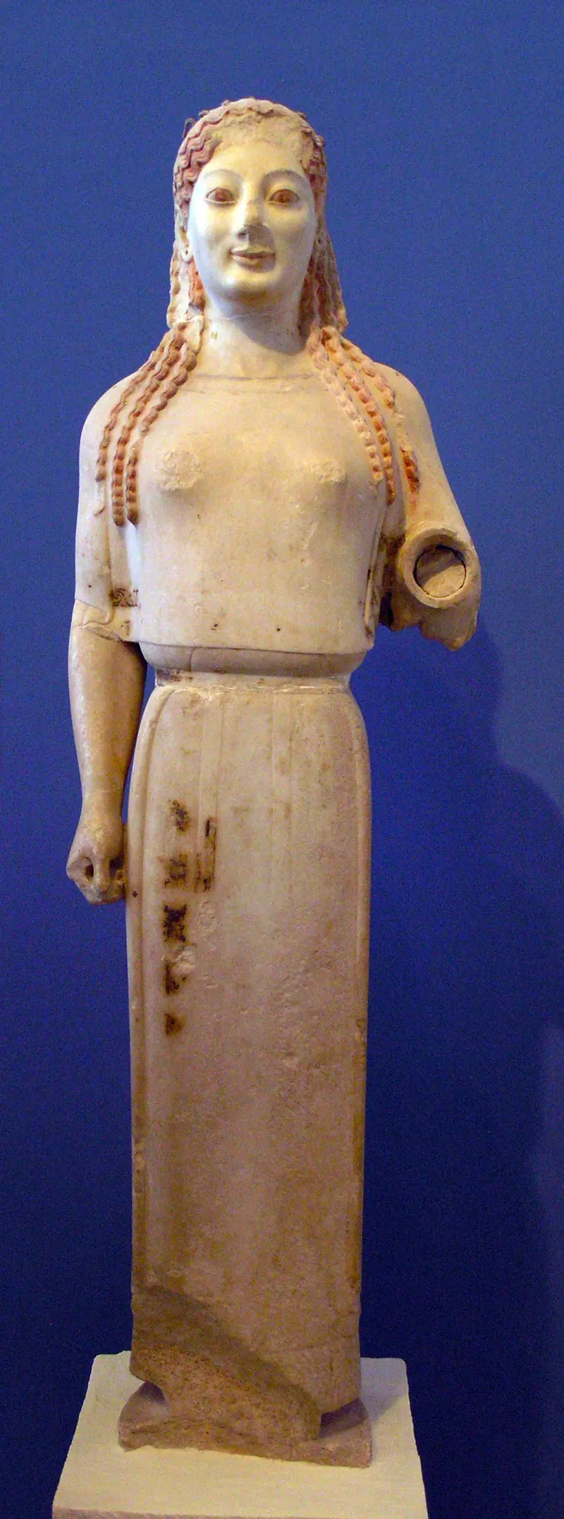 Peplos Kore and related korai by Unknown (Acropolis marble sculptors)