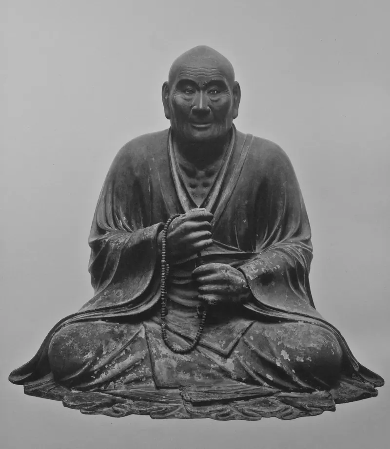 Dynamic Buddhist sculpture (e.g. Dadaishi) by Unkei