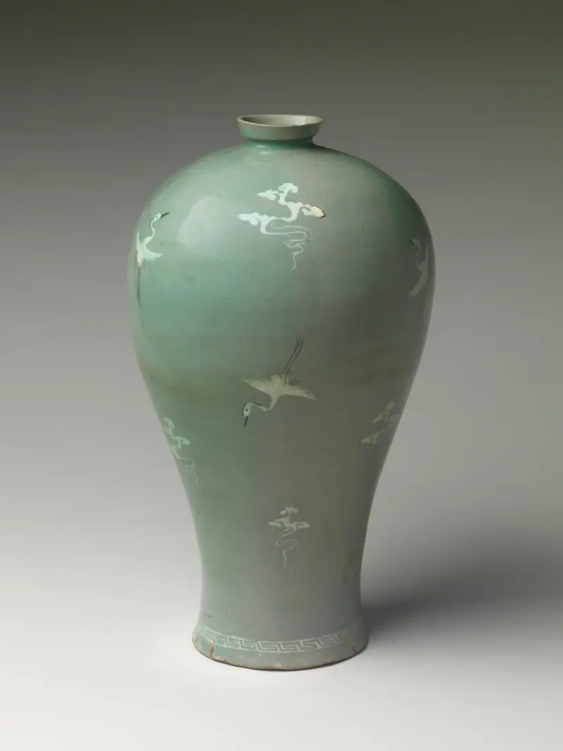 Inlaid celadon vessels by Unknown (Goryeo celadon potters)